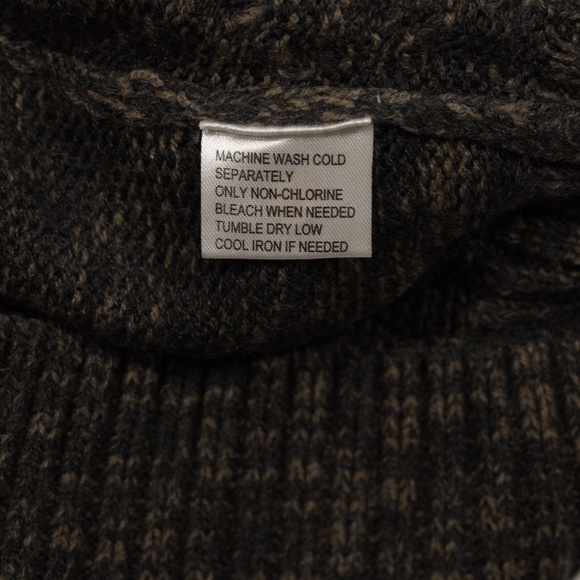 American Threads Men's Crew Neck Long Sleeve Pullover Sweater Dark Grey Size S - Picture 8 of 9